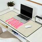 Favorite Word: Peach Wavy Edition Desk Mat Gallery Image 2