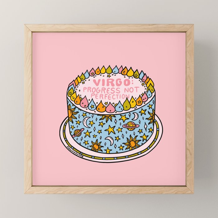 Virgo Cake Mini Art Print Gallery Image 1