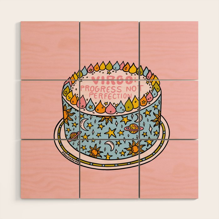 Virgo Cake Wood Wall Art Gallery Image 1