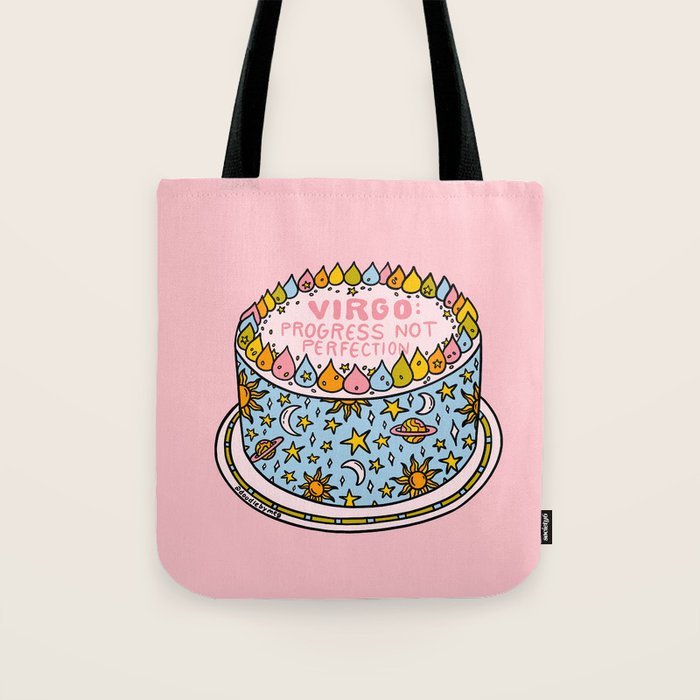 Virgo Cake Tote Bag Gallery Image 1