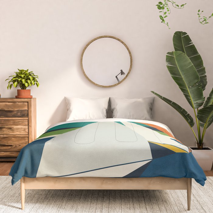 mid century sails Comforter Gallery Image 3