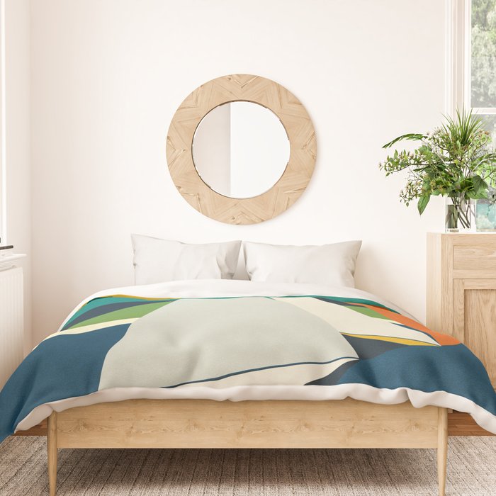 mid century sails Duvet Cover Gallery Image 3