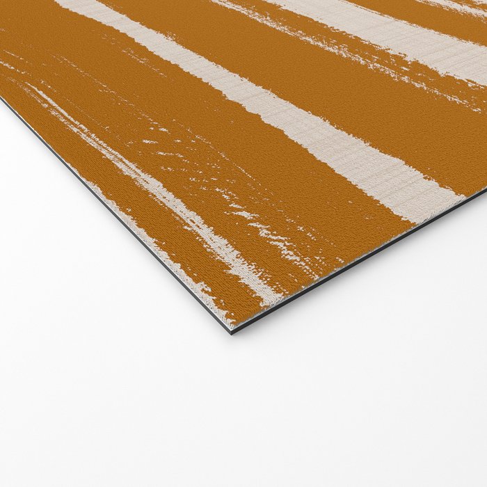 Amber Brushstrokes - Abstract Mid Century Modern Welcome Mat Gallery Image 2