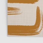 Amber Brushstrokes - Abstract Mid Century Modern Poster Gallery Image 3
