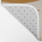 Amber Brushstrokes - Abstract Mid Century Modern Bath Mat Gallery Image 2