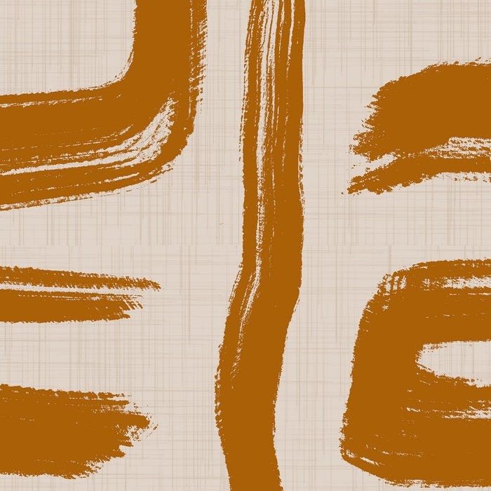 Amber Brushstrokes - Abstract Mid Century Modern Coffee Mug Gallery Image 2
