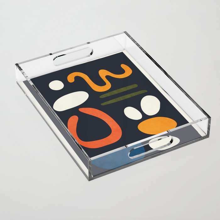 Abstract Colorful Setting 2 Acrylic Tray Gallery Image 1