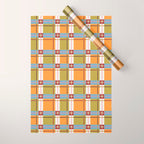 Autumn Breeze Checks Wrapping Paper Gallery Image 1