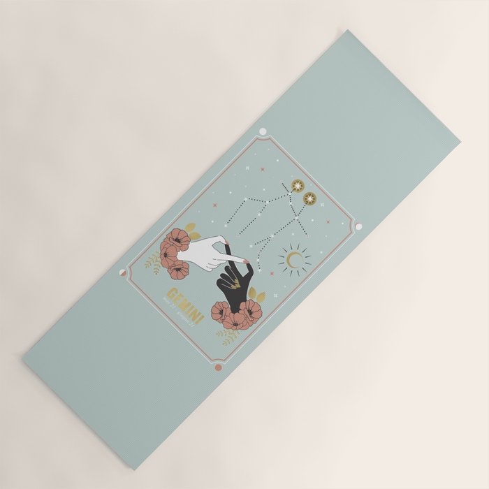 Gemini Zodiac Series Yoga Mat Gallery Image 1