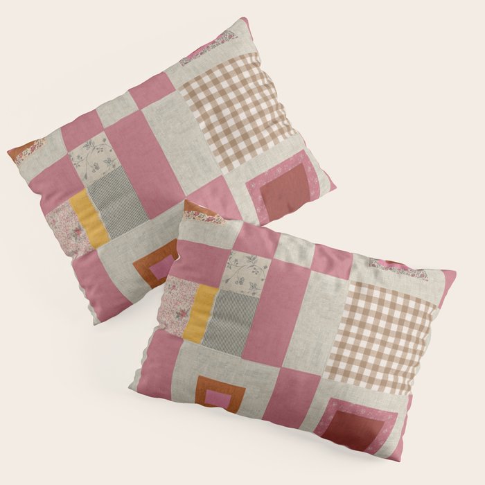 Pink Cottage Quilt Pillow Sham Gallery Image 3