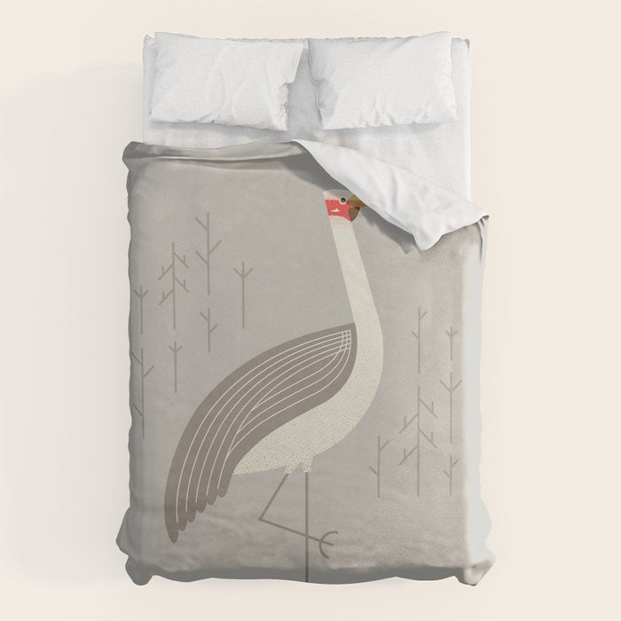 Brolga, Bird of Australia Duvet Cover Gallery Image 1