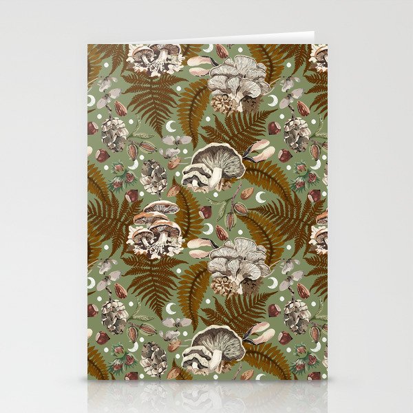 Mushrooms in moon forest G Stationery Card Gallery Image 2