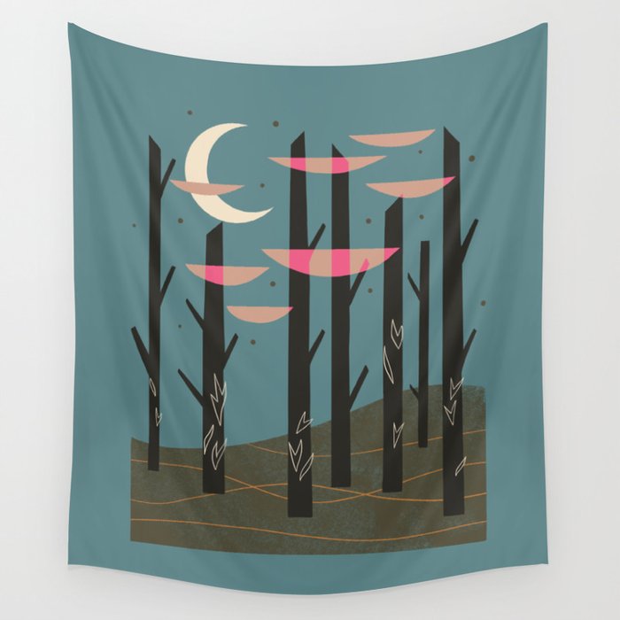 Lonesome Woods Wall Tapestry Gallery Image 1