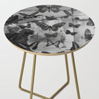 BLACK AND WHITE BUTTERFLIES | photo | sparkle and shine | wings | aesthetic | monochrome | fly  Side Table Gallery Image 2