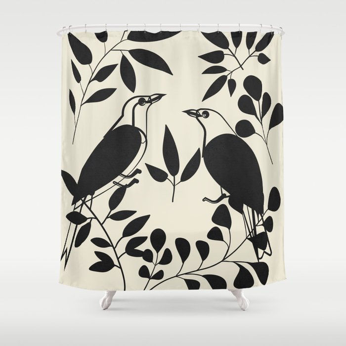 Song in the branches 2 Shower Curtain Gallery Image 1