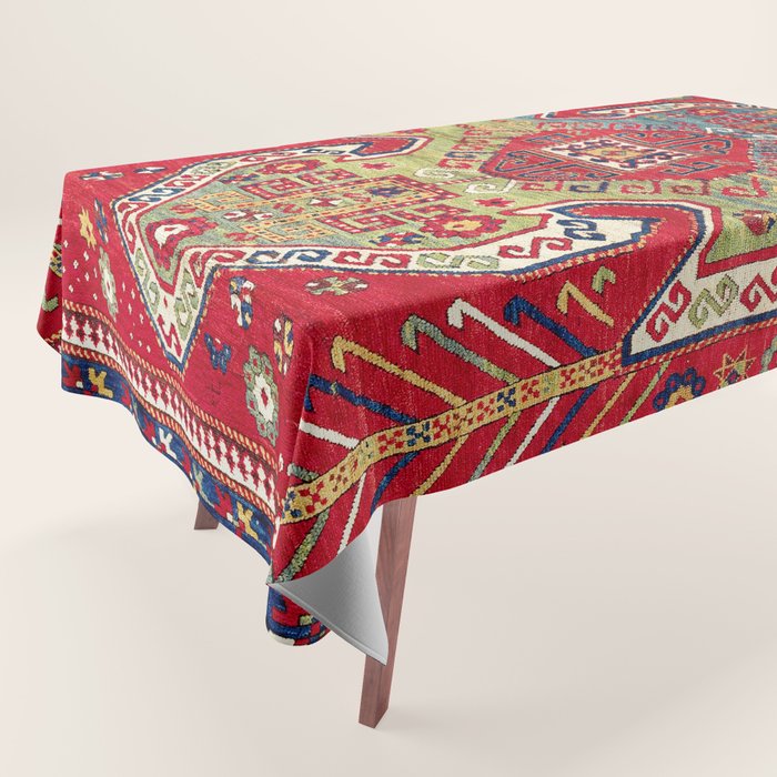 Sevan Kazak Southwest Caucasus Rug Print Tablecloth Gallery Image 1