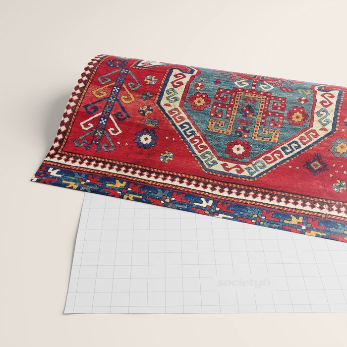 Sevan Kazak Southwest Caucasus Rug Print Wrapping Paper Gallery Image 2