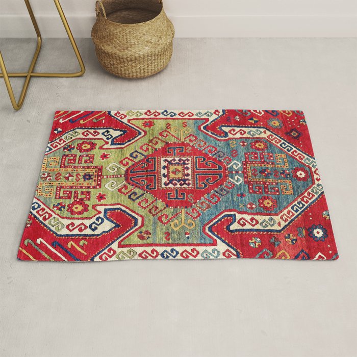 Sevan Kazak Southwest Caucasus Rug Print Rug Gallery Image 1