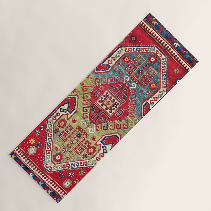 Sevan Kazak Southwest Caucasus Rug Print Yoga Mat Gallery Image 1