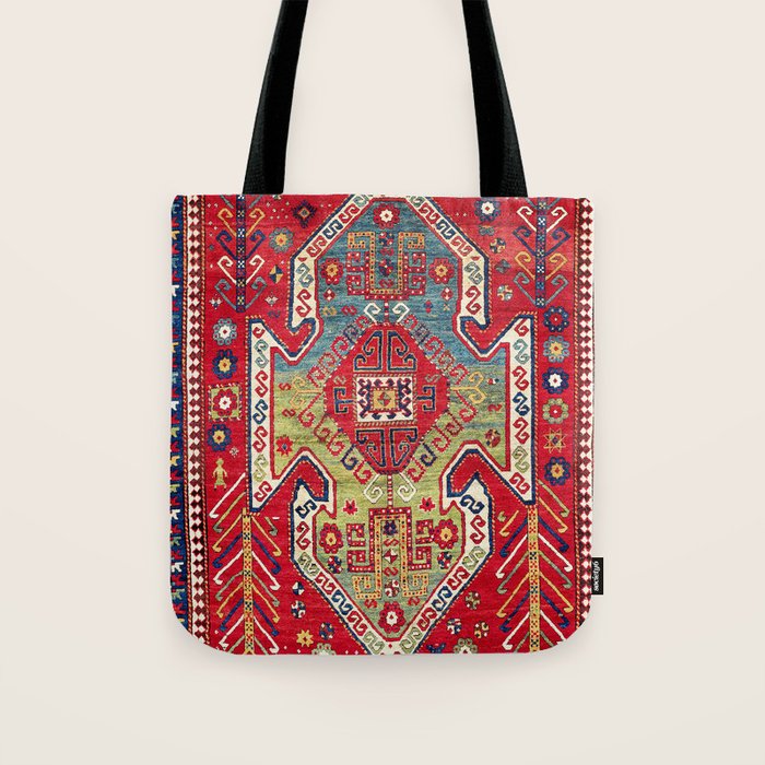 Sevan Kazak Southwest Caucasus Rug Print Tote Bag Gallery Image 1
