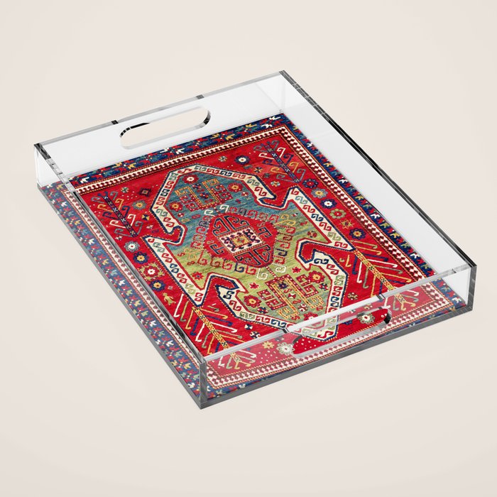Sevan Kazak Southwest Caucasus Rug Print Acrylic Tray Gallery Image 1