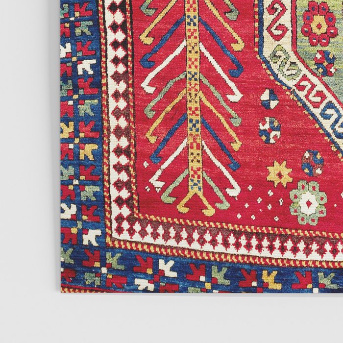 Sevan Kazak Southwest Caucasus Rug Print Poster Gallery Image 3