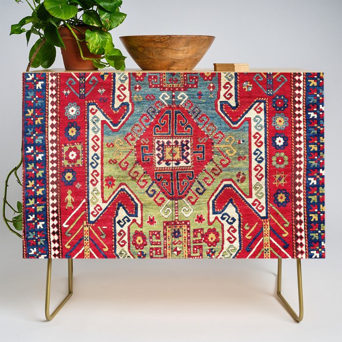 Sevan Kazak Southwest Caucasus Rug Print Credenza Gallery Image 1