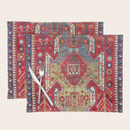 Sevan Kazak Southwest Caucasus Rug Print Placemat Gallery Image 1
