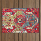 Sevan Kazak Southwest Caucasus Rug Print Outdoor Rug Gallery Image 1