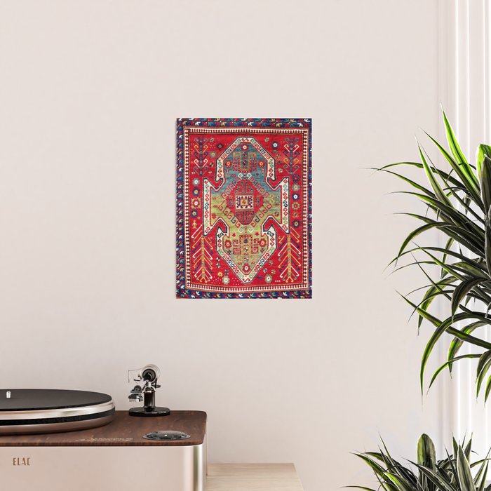 Sevan Kazak Southwest Caucasus Rug Print Poster Gallery Image 2