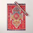 Sevan Kazak Southwest Caucasus Rug Print Wrapping Paper Gallery Image 1