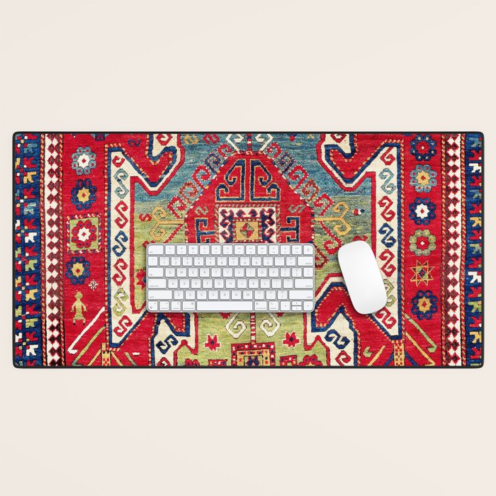 Sevan Kazak Southwest Caucasus Rug Print Desk Mat Gallery Image 1