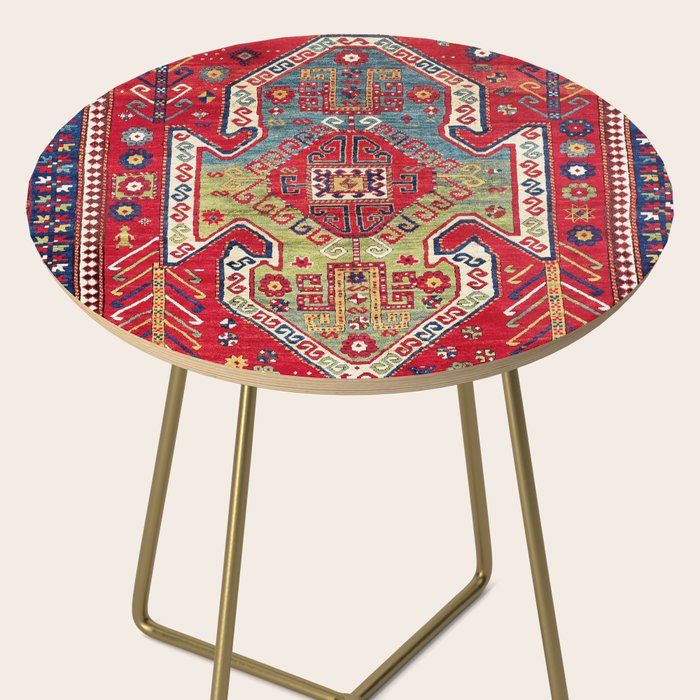 Sevan Kazak Southwest Caucasus Rug Print Side Table Gallery Image 2