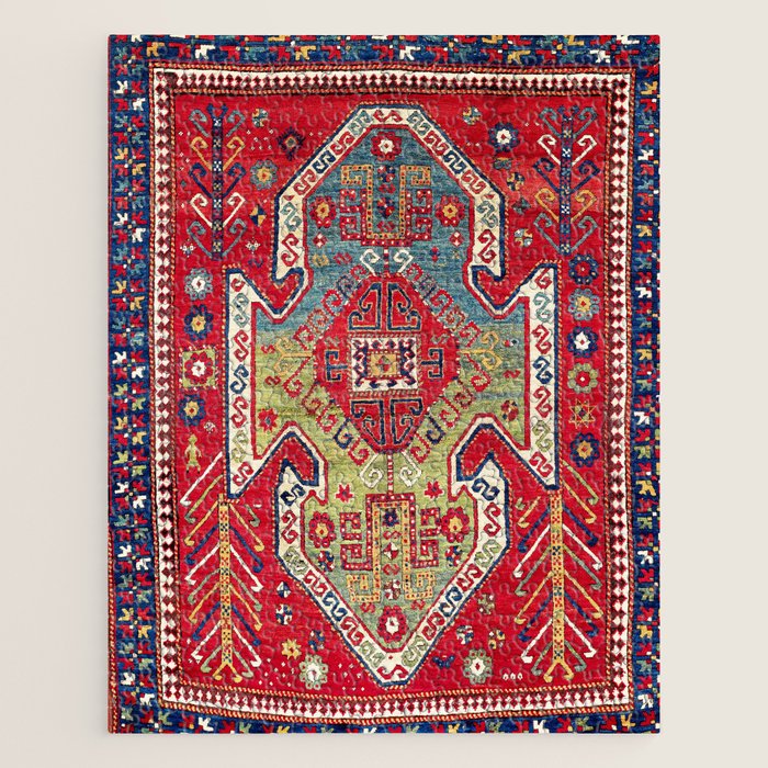 Sevan Kazak Southwest Caucasus Rug Print Jigsaw Puzzle Gallery Image 1