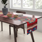 Sevan Kazak Southwest Caucasus Rug Print Table Runner Gallery Image 2