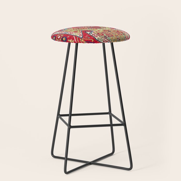 Sevan Kazak Southwest Caucasus Rug Print Stool Gallery Image 1