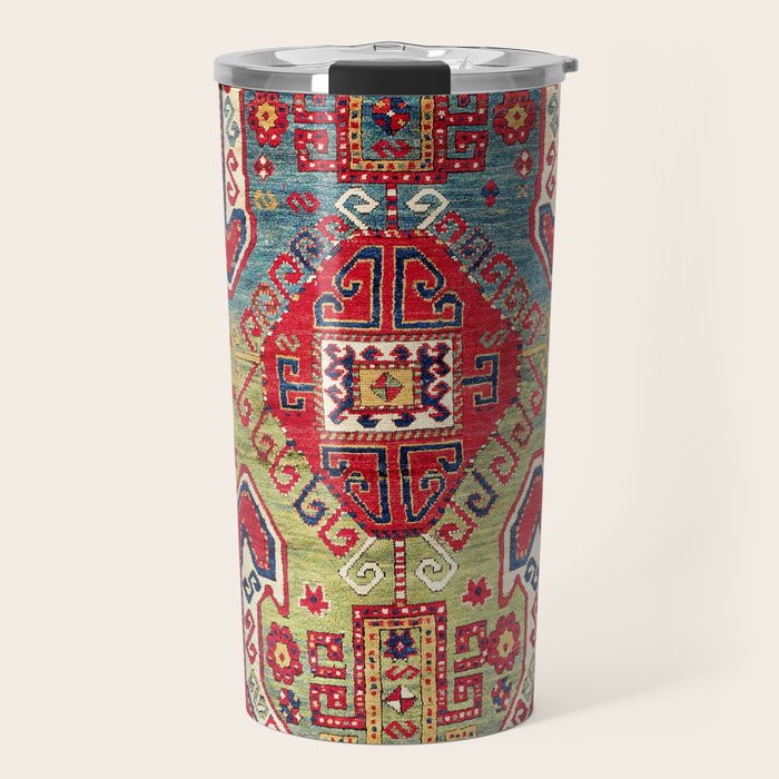 Sevan Kazak Southwest Caucasus Rug Print Travel Mug Gallery Image 1
