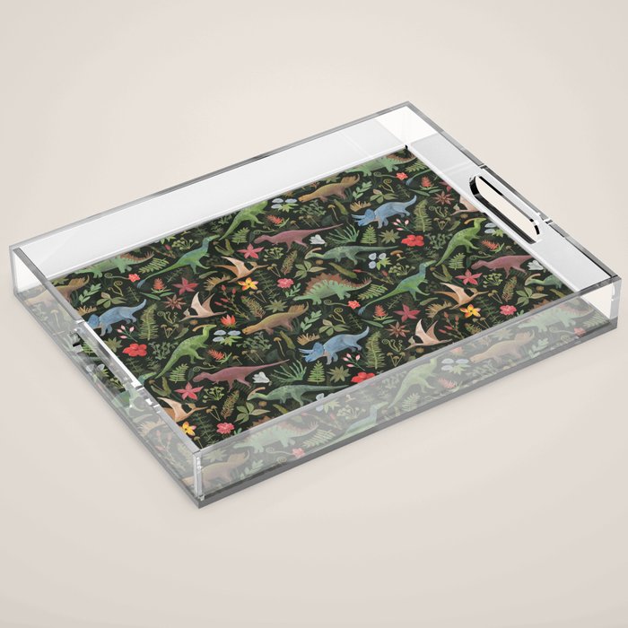 Dinosaur Jungle Acrylic Tray Gallery Image 1