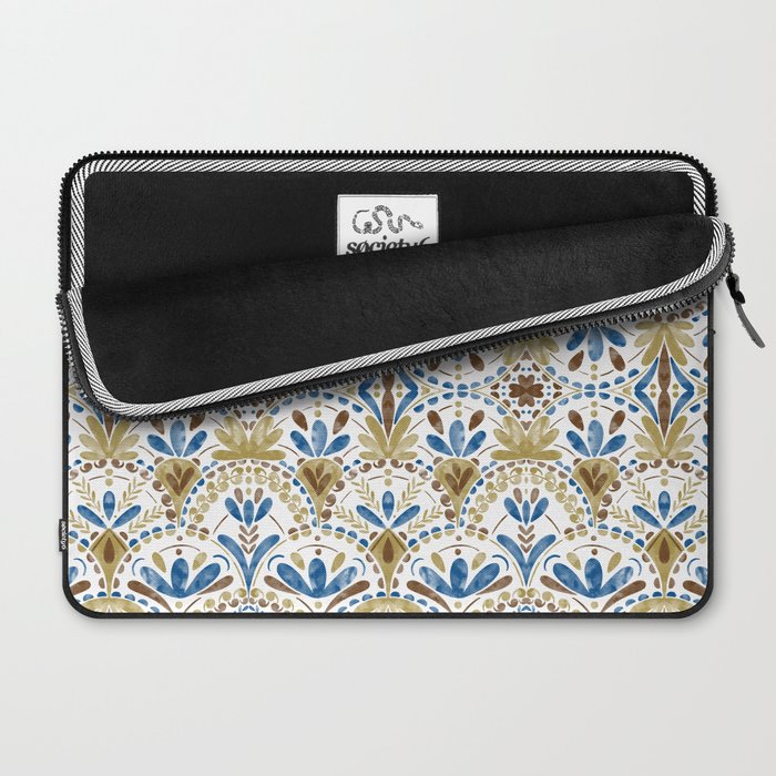 Whimsical Botanical Tile Laptop Sleeve Gallery Image 2