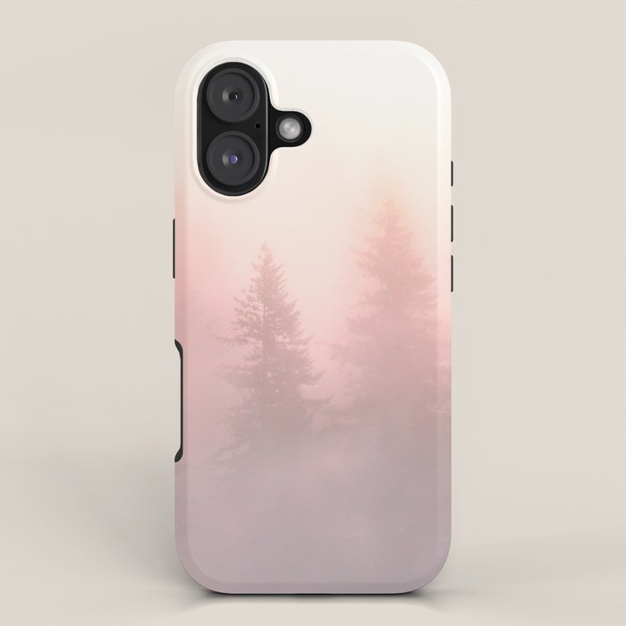 Foggy Forest Adventure - Mountain Woods Wanderlust iPhone Case Gallery Image 1