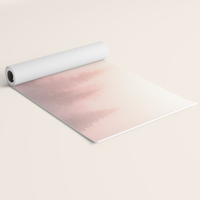 Foggy Forest Adventure - Mountain Woods Wanderlust Yoga Mat Gallery Image 2