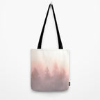 Foggy Forest Adventure - Mountain Woods Wanderlust Tote Bag Gallery Image 2