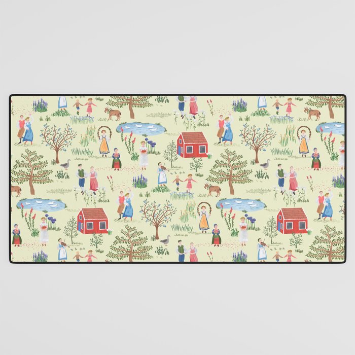 Swedish Folk Art - Midsummer Desk Mat Gallery Image 3