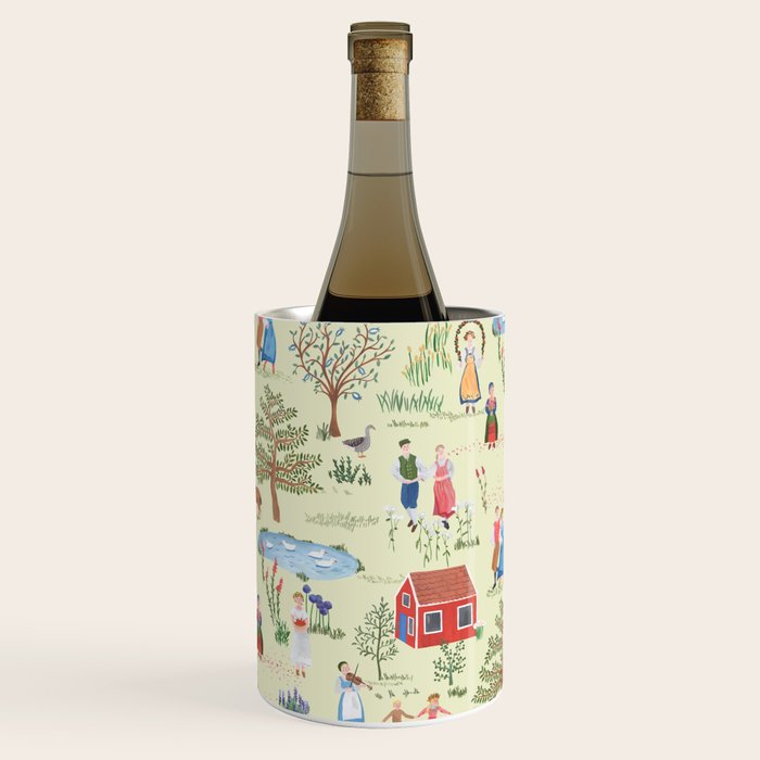 Swedish Folk Art - Midsummer Wine Chiller Gallery Image 3
