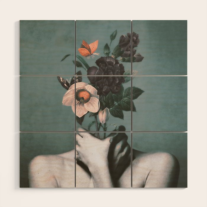 inner garden 3 Wood Wall Art