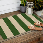 Sawdust and Pine Striped Harmony Outdoor Rug Gallery Image 2