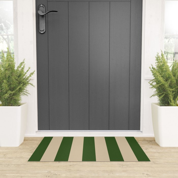 Sawdust and Pine Striped Harmony Welcome Mat Gallery Image 3