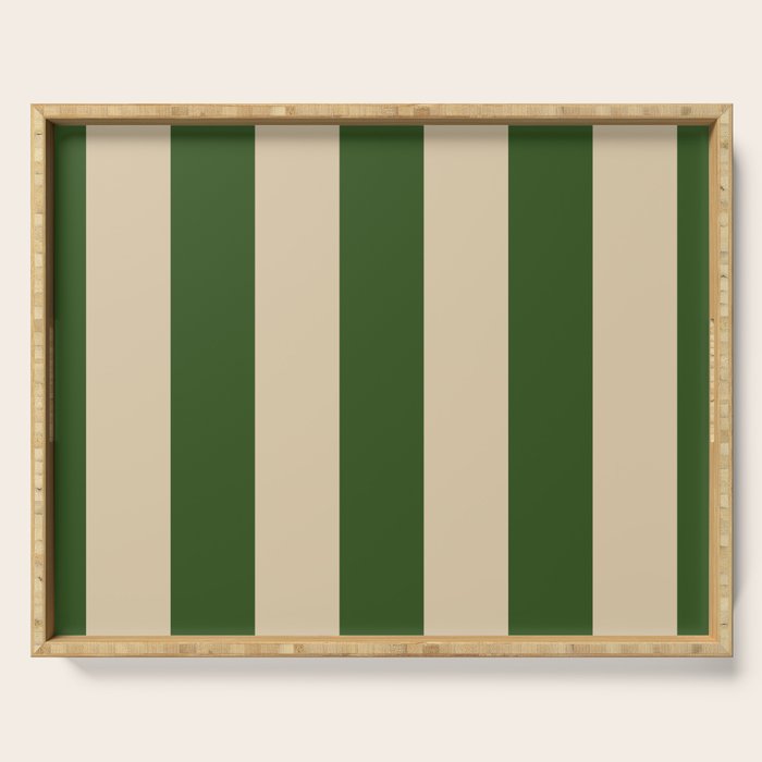 Sawdust and Pine Striped Harmony Serving Tray Gallery Image 1