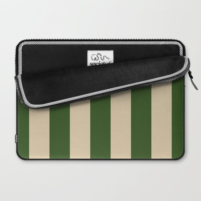 Sawdust and Pine Striped Harmony Laptop Sleeve Gallery Image 2