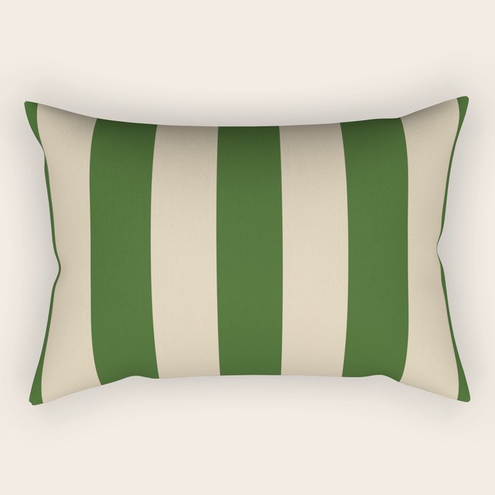 Sawdust and Pine Striped Harmony Rectangular Pillow Gallery Image 2